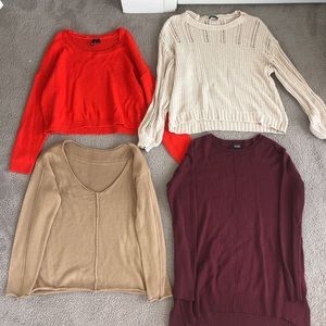 Sweaters! AMERICAN EAGLE, PACSUN, TARGET